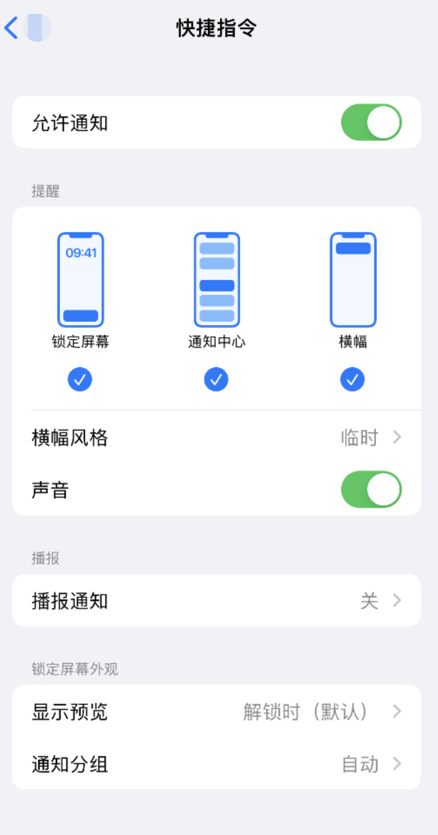 耒阳苹果手机维修分享如何在 iPhone 上关闭快捷指令通知 