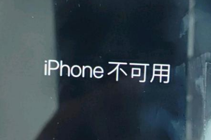 耒阳苹果服务网点分享锁屏界面显示“iPhone 不可用”如何解决 