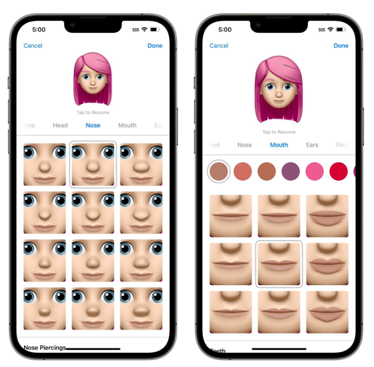 耒阳苹果手机维修分享​iOS 16中的拟我表情有了哪些变化和升级 